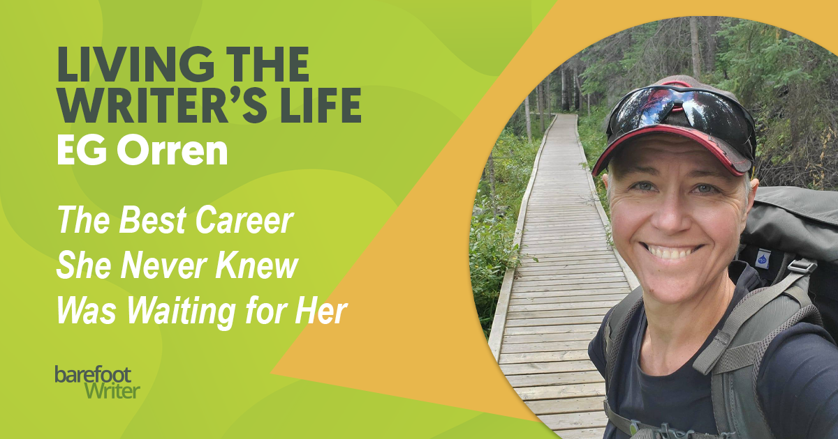 EG takes advantage of her unlimited freedom as a copywriter by traveling for long stretches through some of North America’s most beautiful national parks and natural wonders.